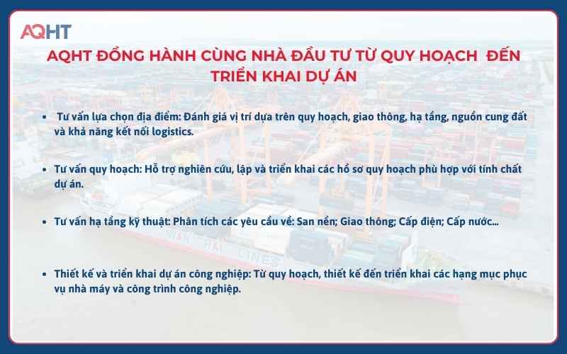 AQHT tư vấn quy hoạch và phát triển dự án khu công nghiệp