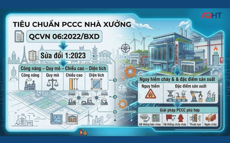 Quy định PCCC nhà xưởng theo QCVN 06 và các yêu cầu an toàn cháy