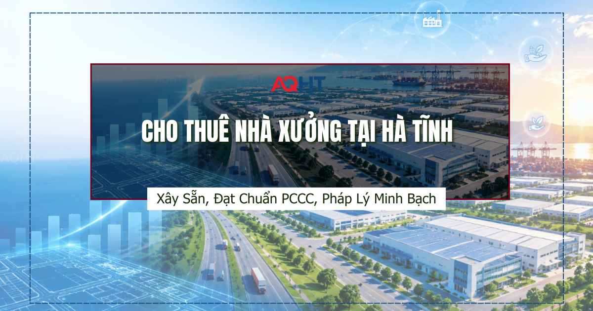 Cho thuê nhà xưởng xây sẵn tại Hà Tĩnh
